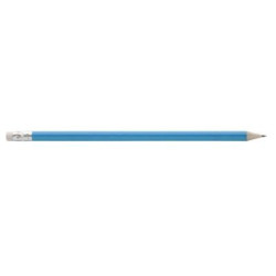 GORETA Dřevěná tužka s gumou, světle modrá
