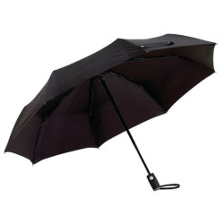BURIAN Automatický větruvzdorný skládací deštník, černý