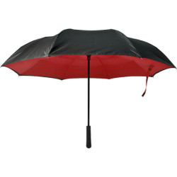 ALMARET Manuální dvouvrstvý deštník, červený