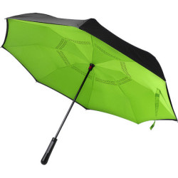 ALMARET Manuální dvouvrstvý deštník, světle zelený