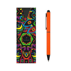 PIERRE CARDIN CELEBRATION Kovové kuličkové pero se stylusem, oranžové