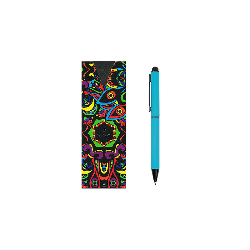 PIERRE CARDIN CELEBRATION Kovové kuličkové pero se stylusem, světle modré