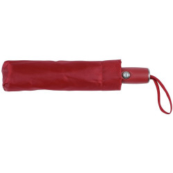 BURIAN Automatický větruvzdorný skládací deštník, červený
