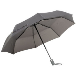 BURIAN Automatický větruvzdorný skládací deštník, šedý