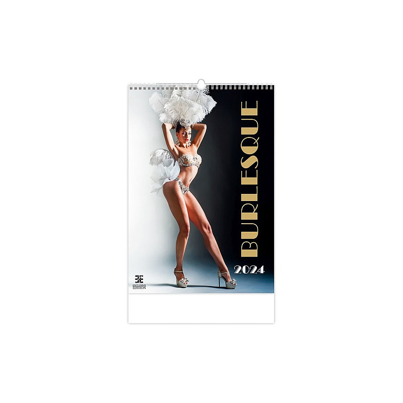 Burlesque 2024, nástěnný kalendář, prodloužená záda
