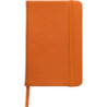 SABES Poznámkový blok A5 se záložkou a elastickým páskem, oranžový