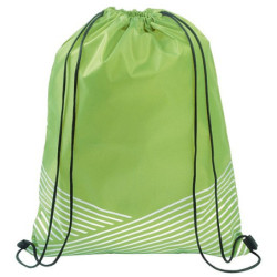 TAGAMOS Stahovací batoh s reflexními proužky, zelený