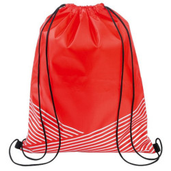 TAGAMOS Stahovací batoh s reflexními proužky, červený