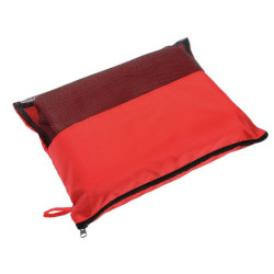 AGBARA Cestovní deka v uzavíratelném obalu, červená