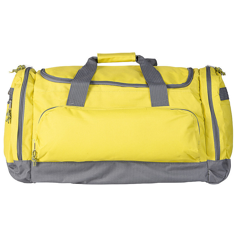 TUVALU Sportovní a cestovní taška s popruhem přes rameno, žlutá