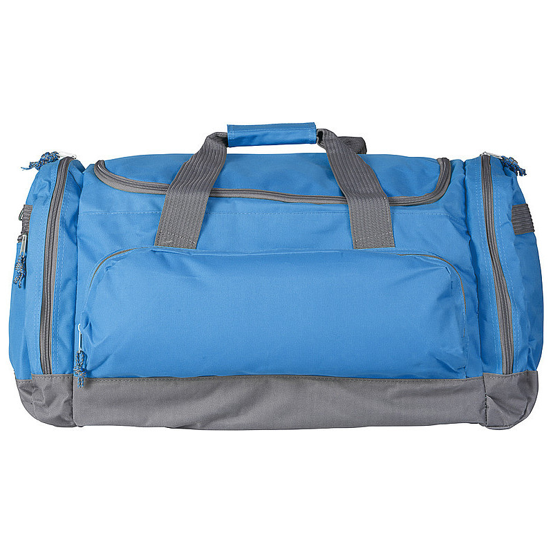 TUVALU Sportovní a cestovní taška s popruhem přes rameno, světle modrá