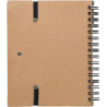 HORIXO Zápisník se značkovacími lístky a kuličkovým perem, černý