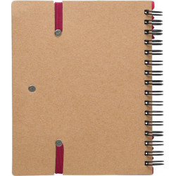 HORIXO Zápisník se značkovacími lístky a kuličkovým perem, červený