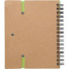 HORIXO Zápisník se značkovacími lístky a kuličkovým perem, zelený