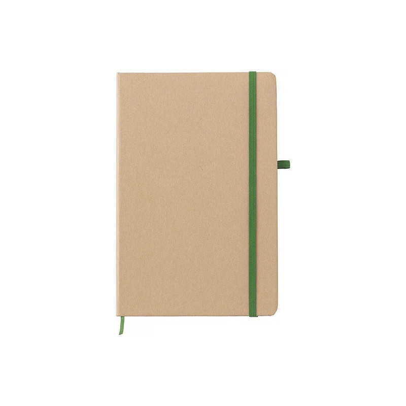 RODRIGEZ Zápisník A5 linkovaný, 80 stran, papír z kamenného prachu, středně zelený