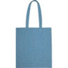 NANETA Přírodní bavlněná nákupní taška z recyklované bavlny, modrá