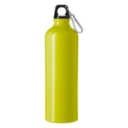 KELOTA Hliníková láhev na vodu s karabinou, žlutá