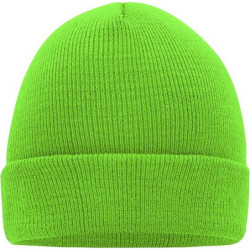 MUIRO Zimní pletená čepice, jasně zelená
