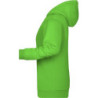Dámská mikina s kapucí James Nicholson sweat hoodie women, jasně zelená, vel. L