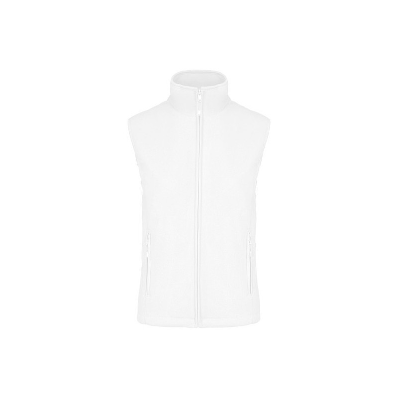 Dámská mikrofleecová vesta Kariban fleece vest women, bílá, vel. XL