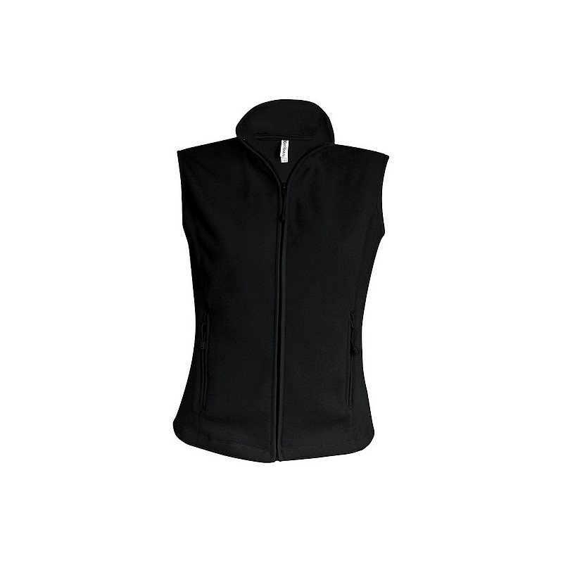 Dámská mikrofleecová vesta Kariban fleece vest women, černá, vel. S