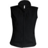 Dámská mikrofleecová vesta Kariban fleece vest women, černá, vel. XL