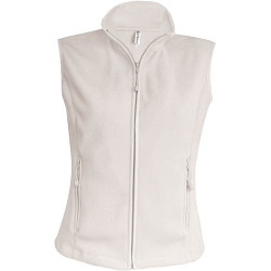 Dámská mikrofleecová vesta Kariban fleece vest women, béžová, vel. XL