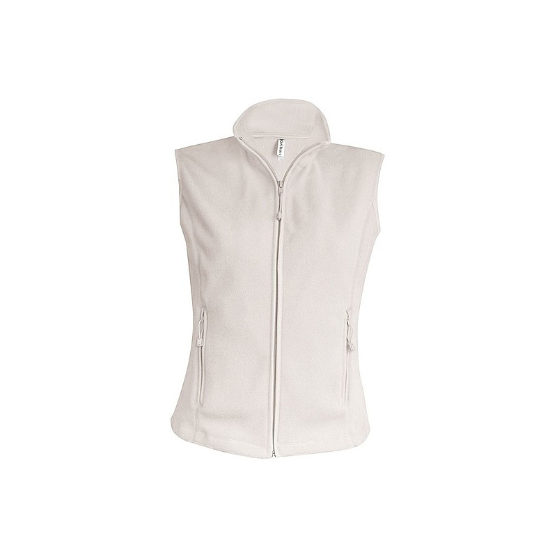 Dámská mikrofleecová vesta Kariban fleece vest women, béžová, vel. XL