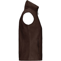 Dámská mikrofleecová vesta Kariban fleece vest women, hnědá, vel. XXL