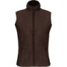Dámská mikrofleecová vesta Kariban fleece vest women, hnědá, vel. 4XL