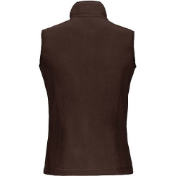 Dámská mikrofleecová vesta Kariban fleece vest women, hnědá, vel. 4XL