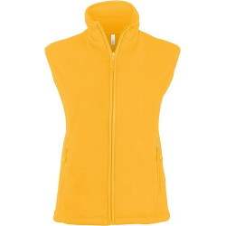 Dámská mikrofleecová vesta Kariban fleece vest women, žlutá, vel. M