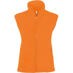 Dámská mikrofleecová vesta Kariban fleece vest women, oranžová, vel. XXL