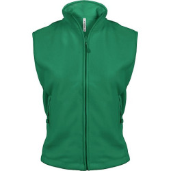Dámská mikrofleecová vesta Kariban fleece vest women, zelená, vel. S