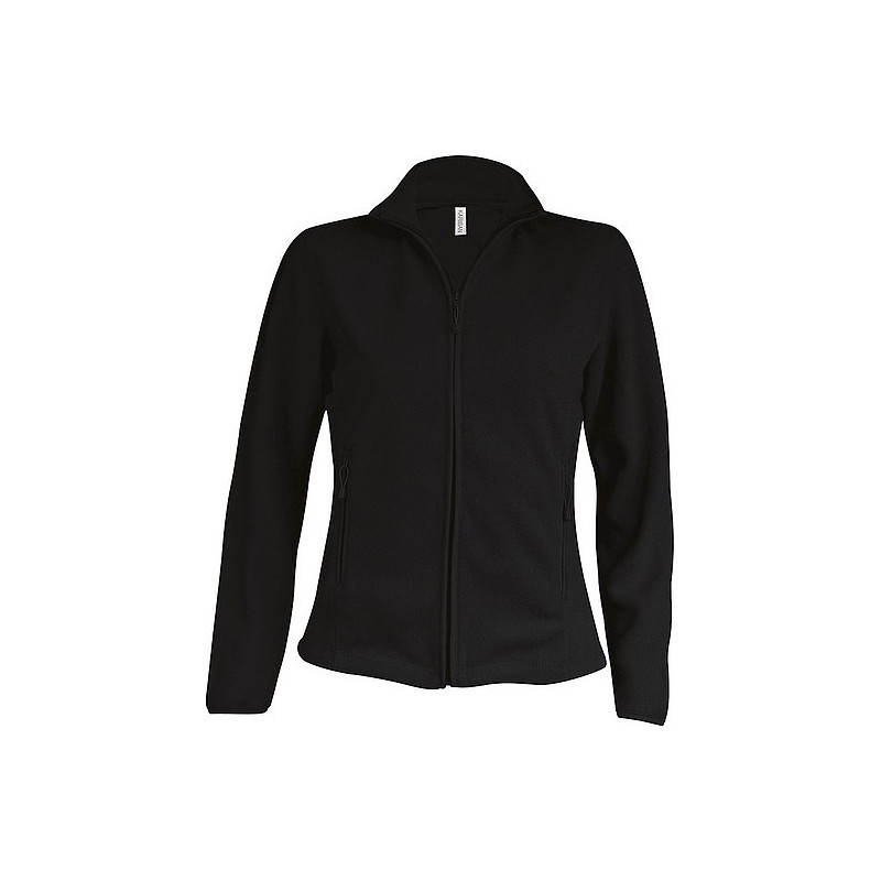 Dámská mikrofleecová mikina Kariban fleece jacket women, černá, vel. M