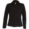 Dámská mikrofleecová mikina Kariban fleece jacket women, černá, vel. XL