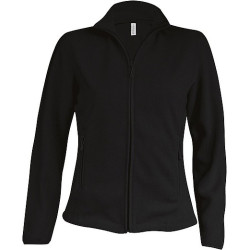 Dámská mikrofleecová mikina Kariban fleece jacket women, černá, vel. XXL