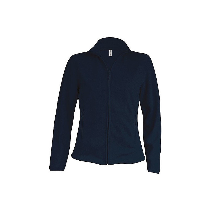 Dámská mikrofleecová mikina Kariban fleece jacket women, námořní modrá, vel. L