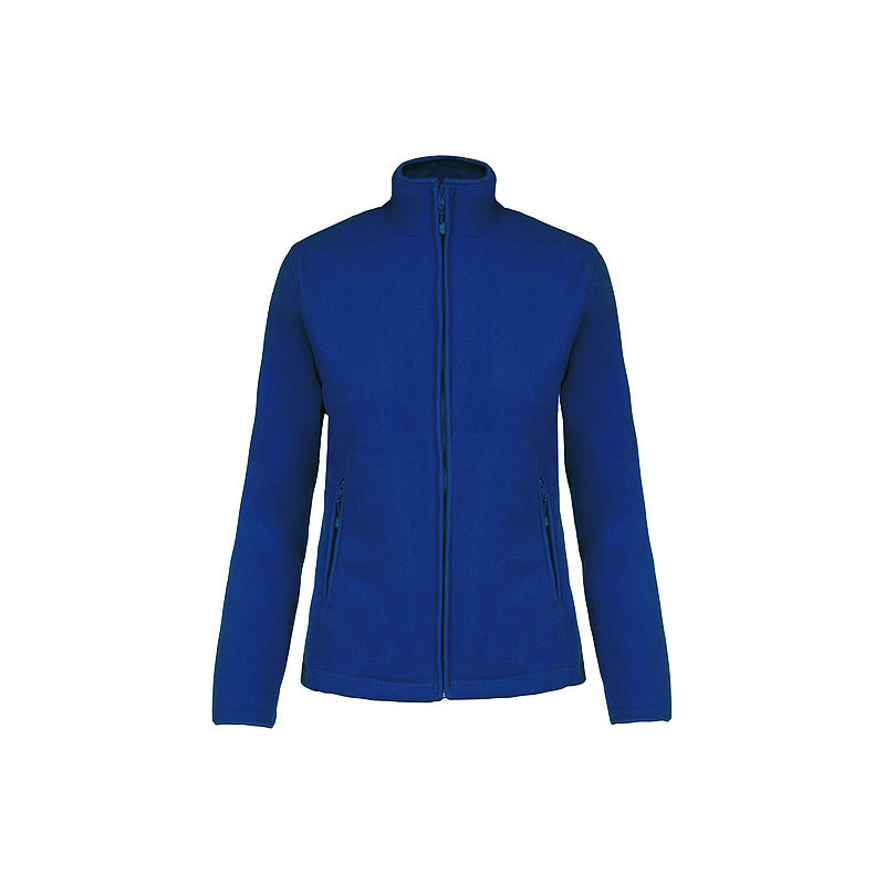 Dámská mikrofleecová mikina Kariban fleece jacket women, tmavě modrá, vel. S