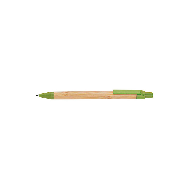 SERIO Propiska z pšeničné slámy a bambusu, zelená