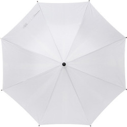 TERUEL Klasický automatický deštník z recyklovaného materiálu, bílý