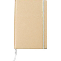 XENIO Zápisník A5 linkovaný s kartonovými deskami, 160 stran, bílá