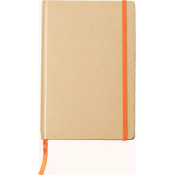 XENIO Zápisník A5 linkovaný s kartonovými deskami, 160 stran, oranžová