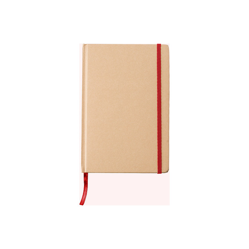 XENIO Zápisník A5 linkovaný s kartonovými deskami, 160 stran, červená