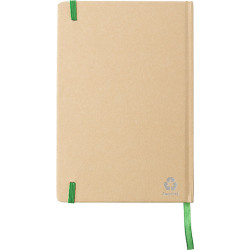 XENIO Zápisník A5 linkovaný s kartonovými deskami, 160 stran, zelená