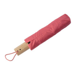 OWEN Skládací automatický deštník z RPET materiálu, červený