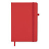 DEMIRO Poznámkový blok v recyklovaných PU deskách, červený