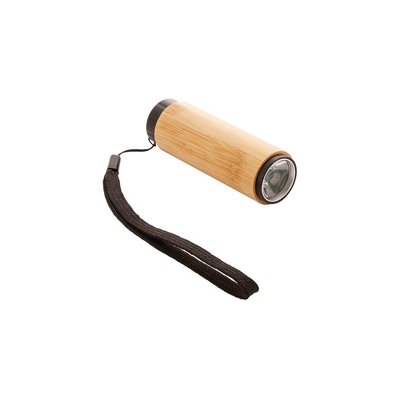 AVARUA Hliníková svítilna s bambusovým povrchem, s COB LED diodou
