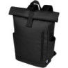 DAGY Pevný rolovací městský batoh z recyklovaného polyesteru GRS, černý