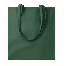 MASIMA Bavlněná nákupní taška s dlouhými uchy, tmavě zelená